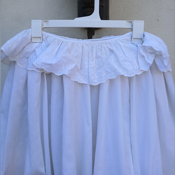 Medieval Peasant Ruffle White shoulder Top Size Small /medium Roleplay - Picture 2 of 6